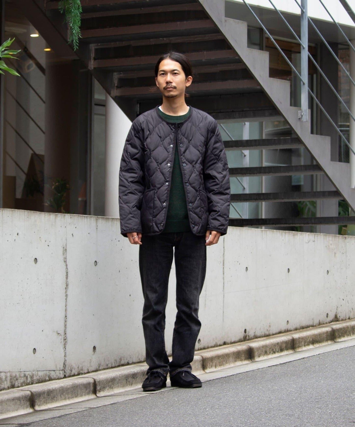 【GLOSTER】TAION 軍事風 圓領 襯裡夾克