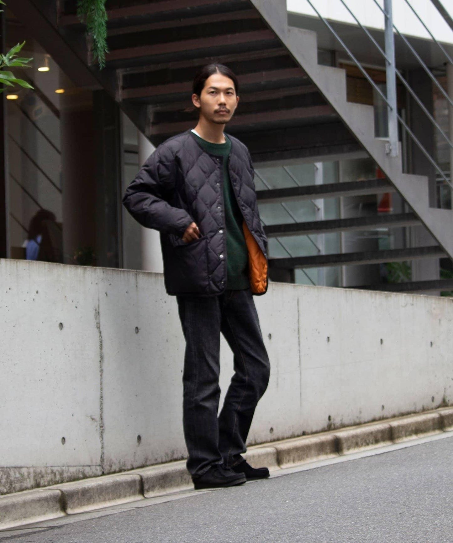 【GLOSTER】TAION 軍事風 圓領 襯裡夾克