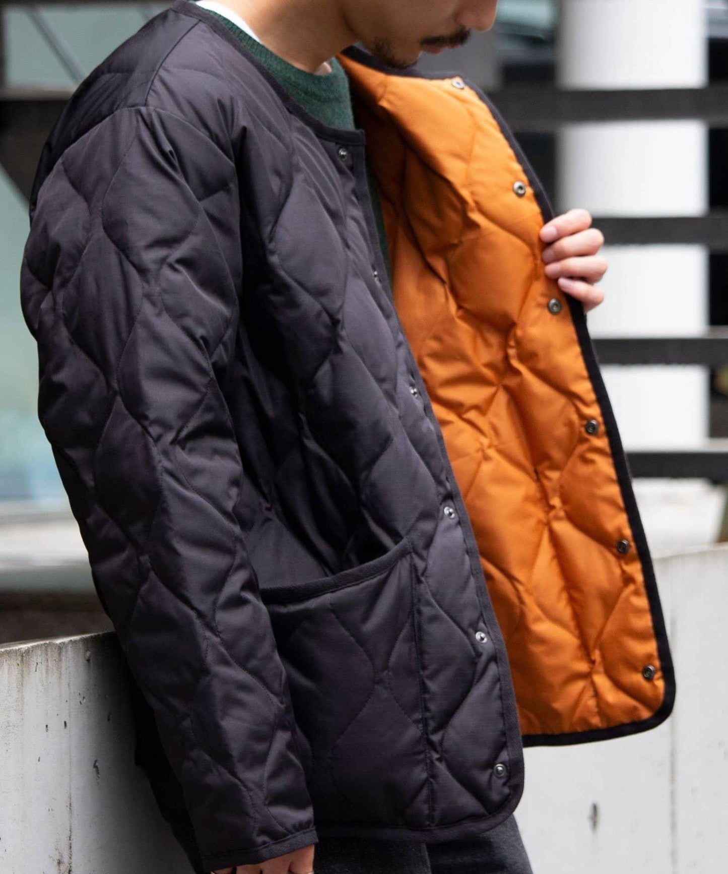 【GLOSTER】TAION 軍事風 圓領 襯裡夾克