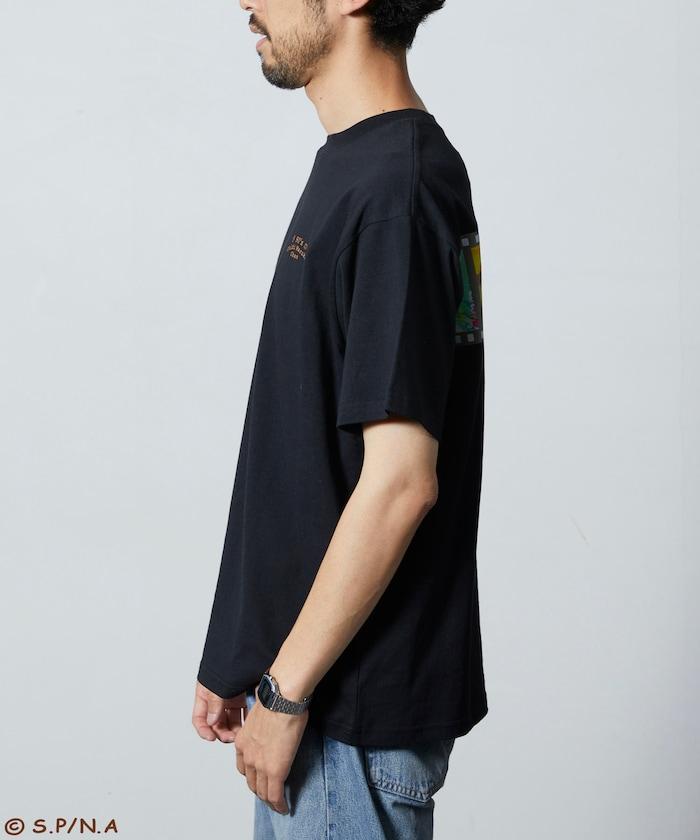 90年代 《櫻桃小丸子》 復古膠片圖形 背面印花 圓領T恤