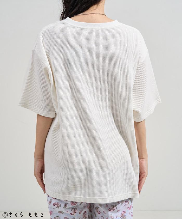 COJI-COJI 短袖室內服套裝/睡衣套裝/格紋T恤 毛巾褲套裝/印花褲