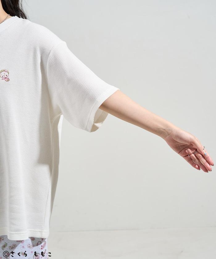 COJI-COJI 短袖室內服套裝/睡衣套裝/格紋T恤 毛巾褲套裝/印花褲