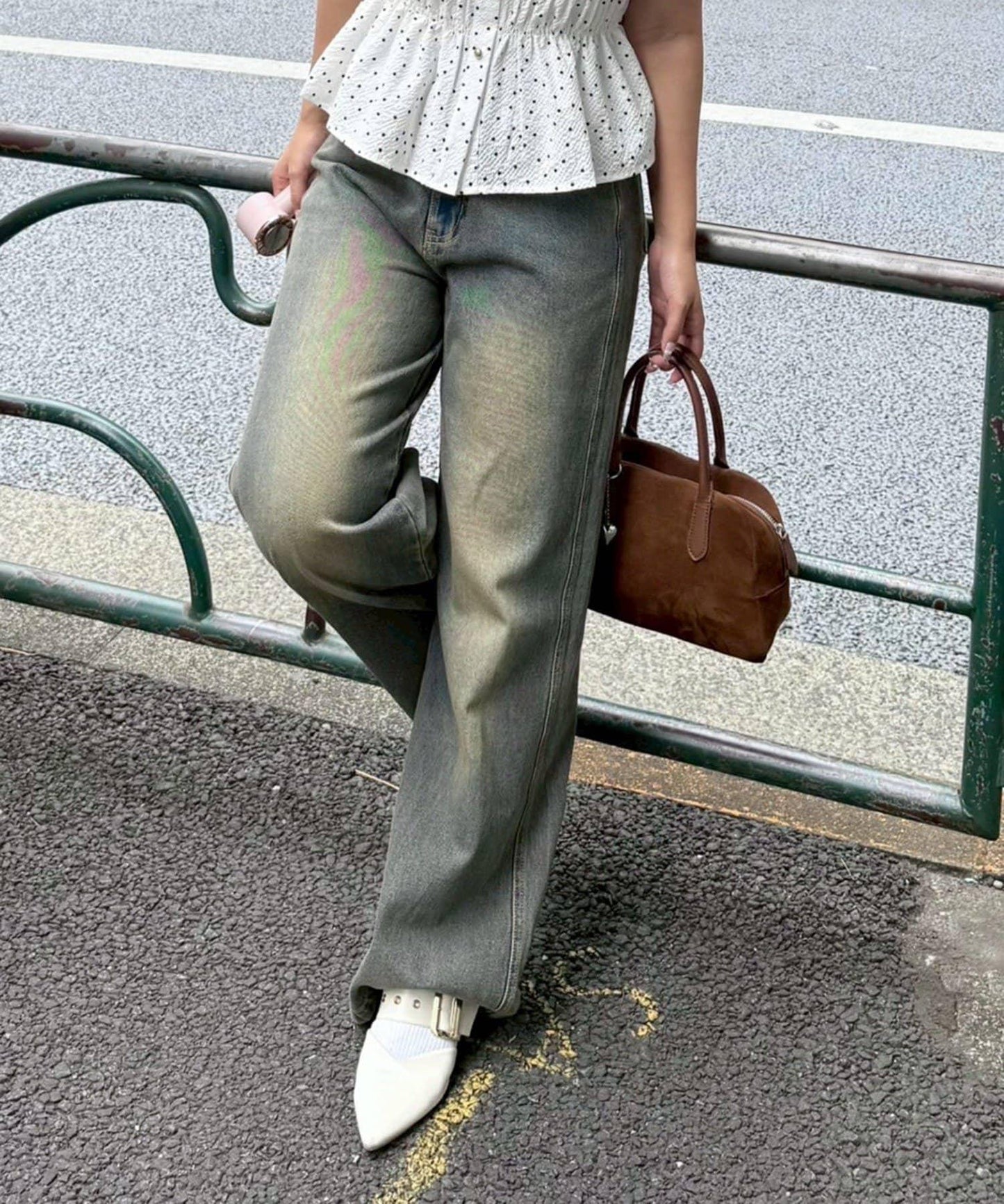 【尺碼齊全】寬鬆牛仔褲