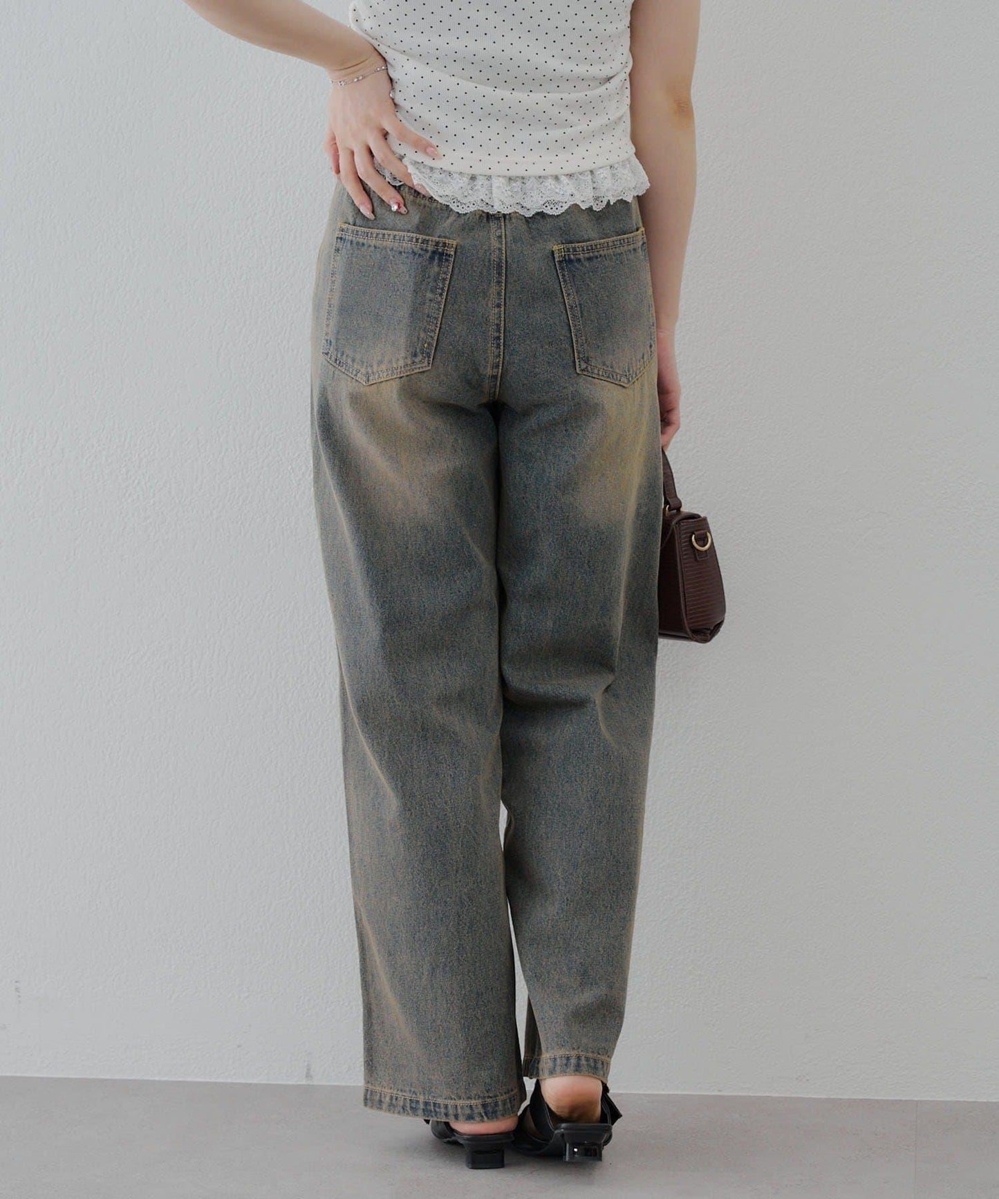 【尺碼齊全】寬鬆牛仔褲