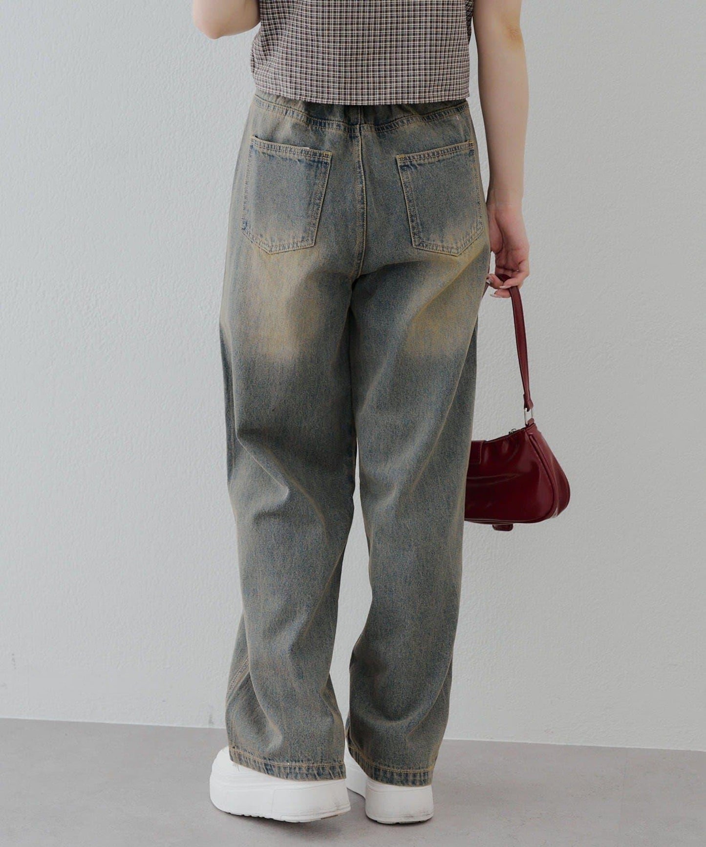 【尺碼齊全】寬鬆牛仔褲