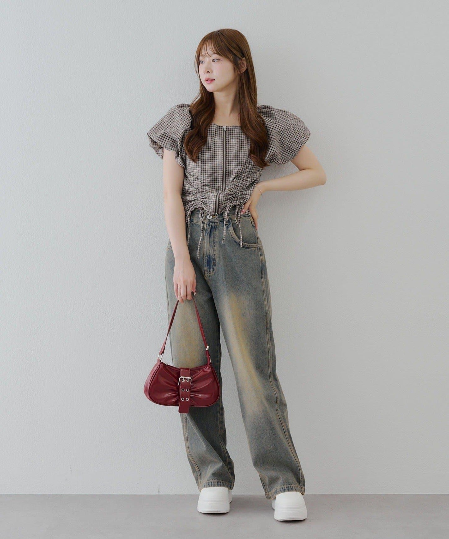 【尺碼齊全】寬鬆牛仔褲