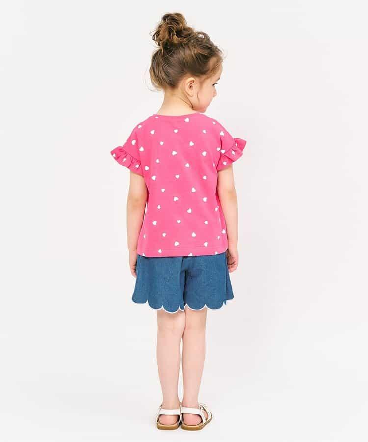 下襬扇邊刺繡短褲 短款