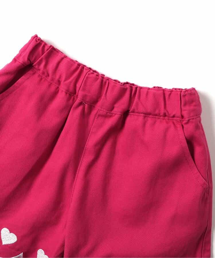 下襬扇邊刺繡短褲 短款