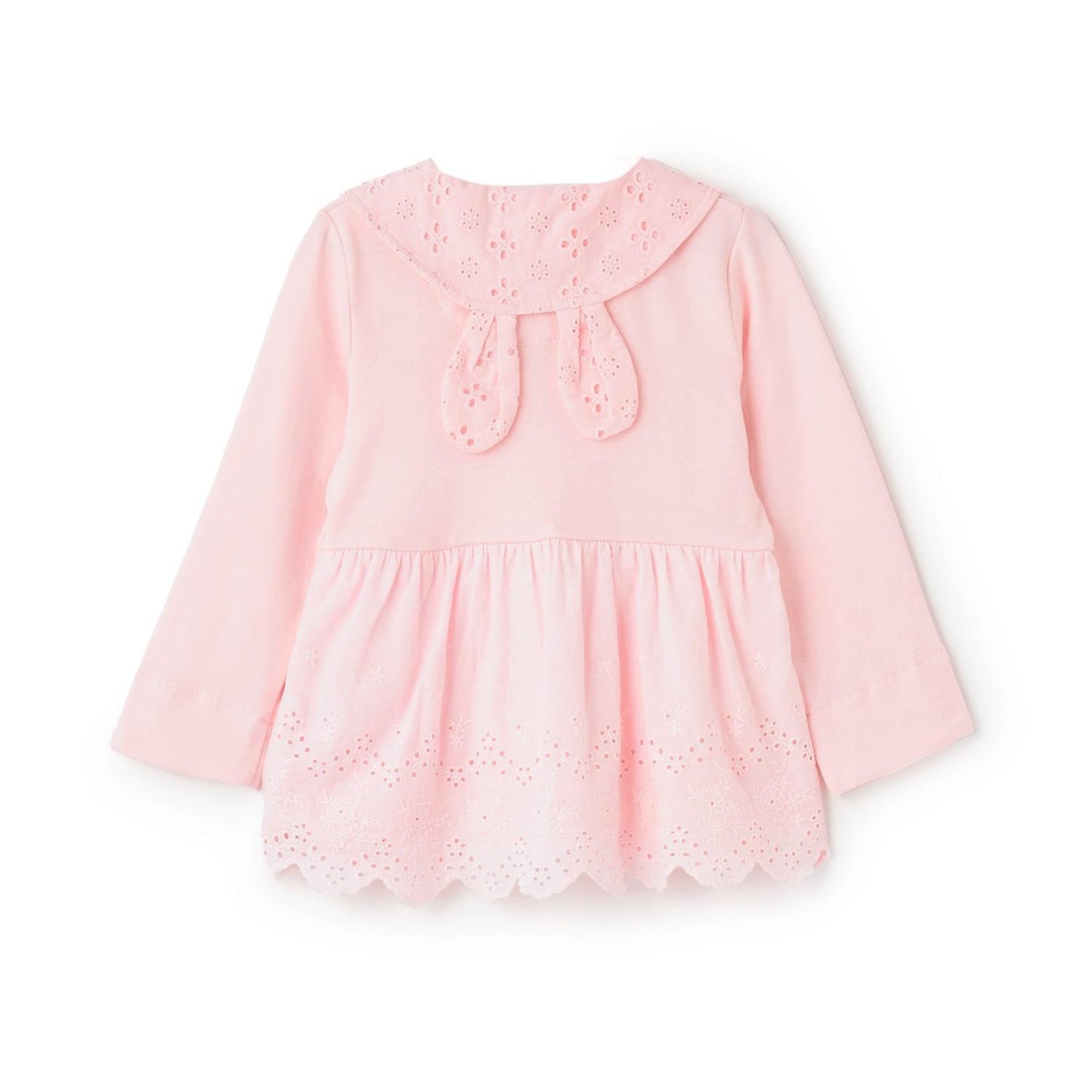 帶兔子玩偶兔耳拉鍊連帽衫