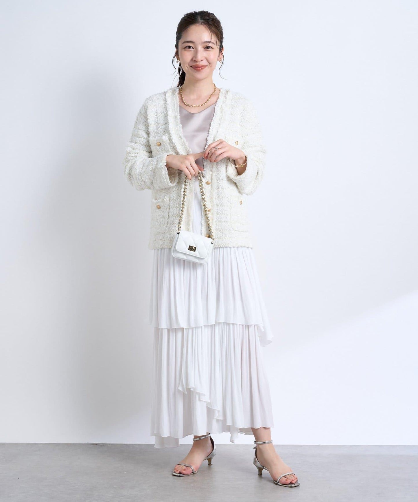 時尚精緻羊毛編織夾克開衫