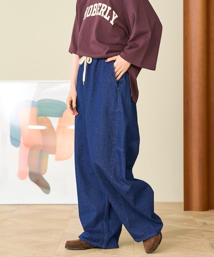 洗水處理 曲線寬鬆牛仔褲