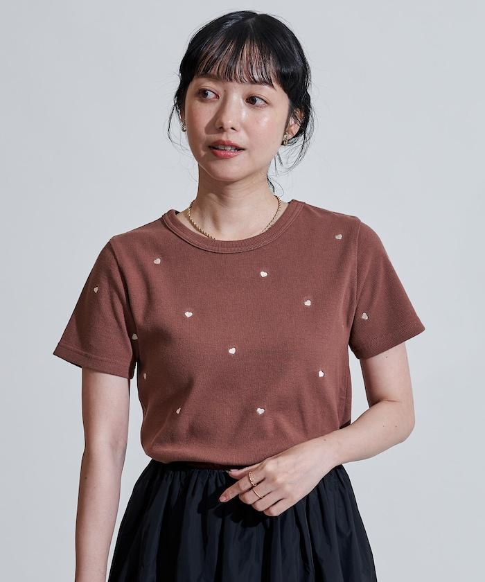 迷你愛心刺繡 T恤