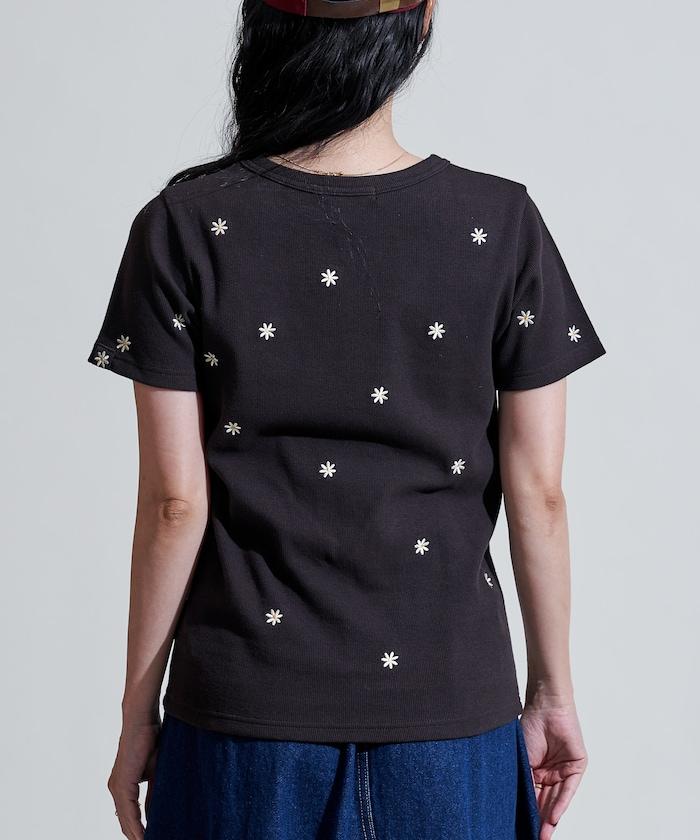 迷你雛菊刺繡T恤/肋T恤