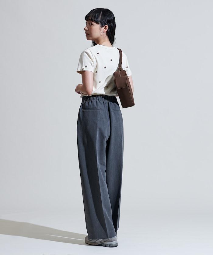 迷你雛菊刺繡T恤/肋T恤