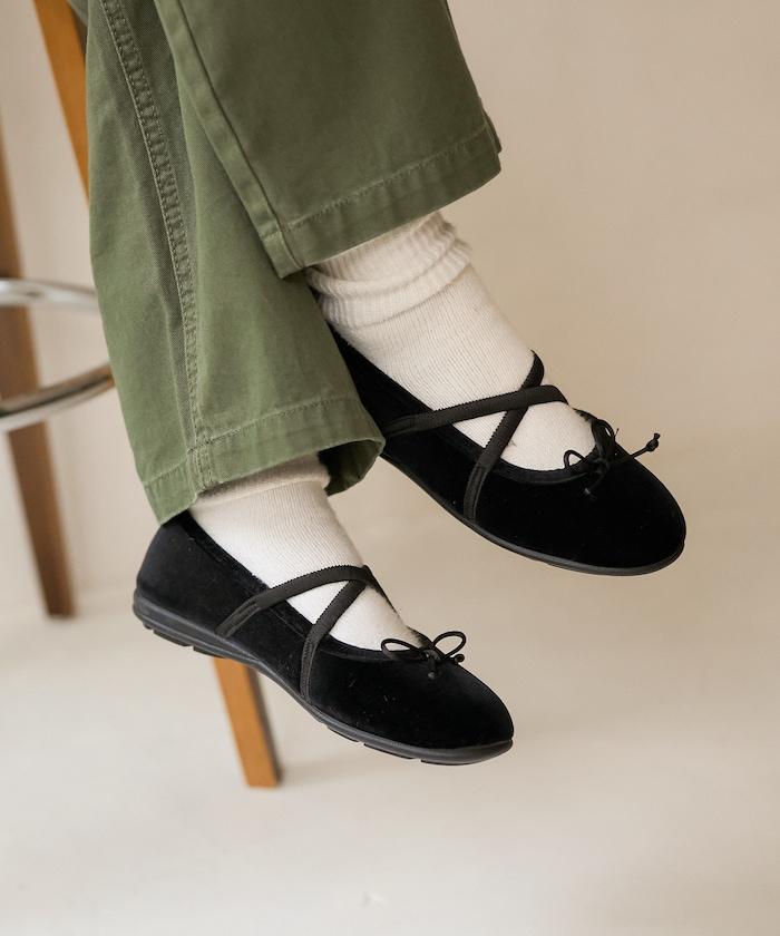 聯名 帶蝴蝶結的平底鞋