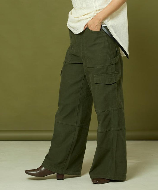 軍事風寬鬆褲