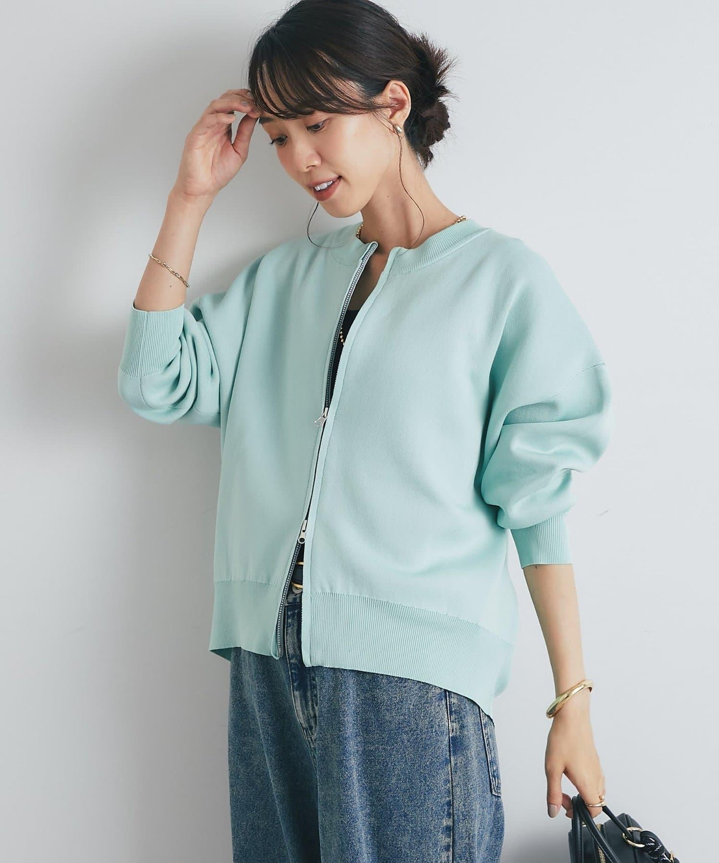 衛衣風針織開衫
