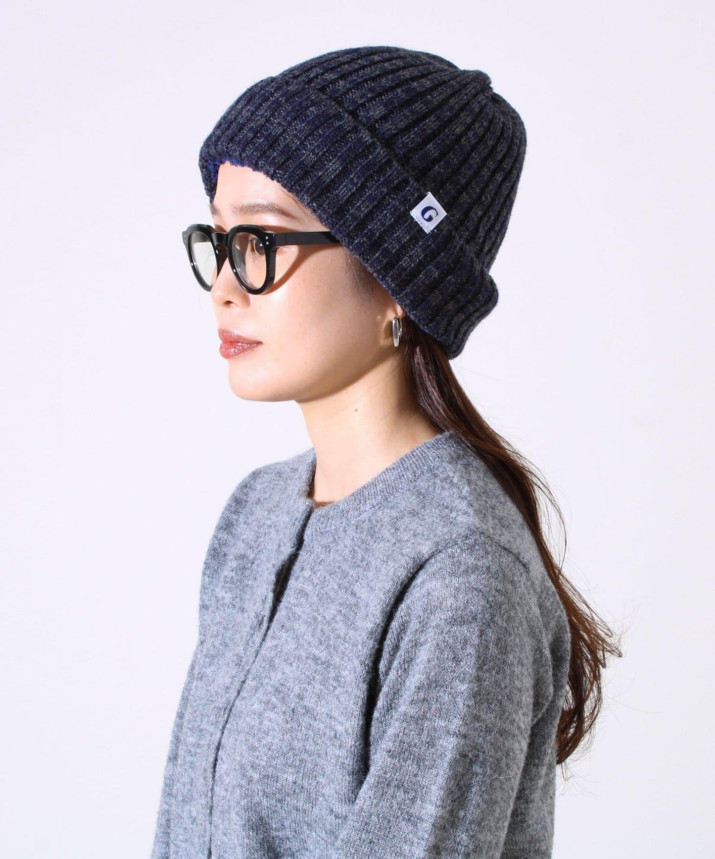 【GLOSTER/格洛斯特】內襯羊毛領口針織帽