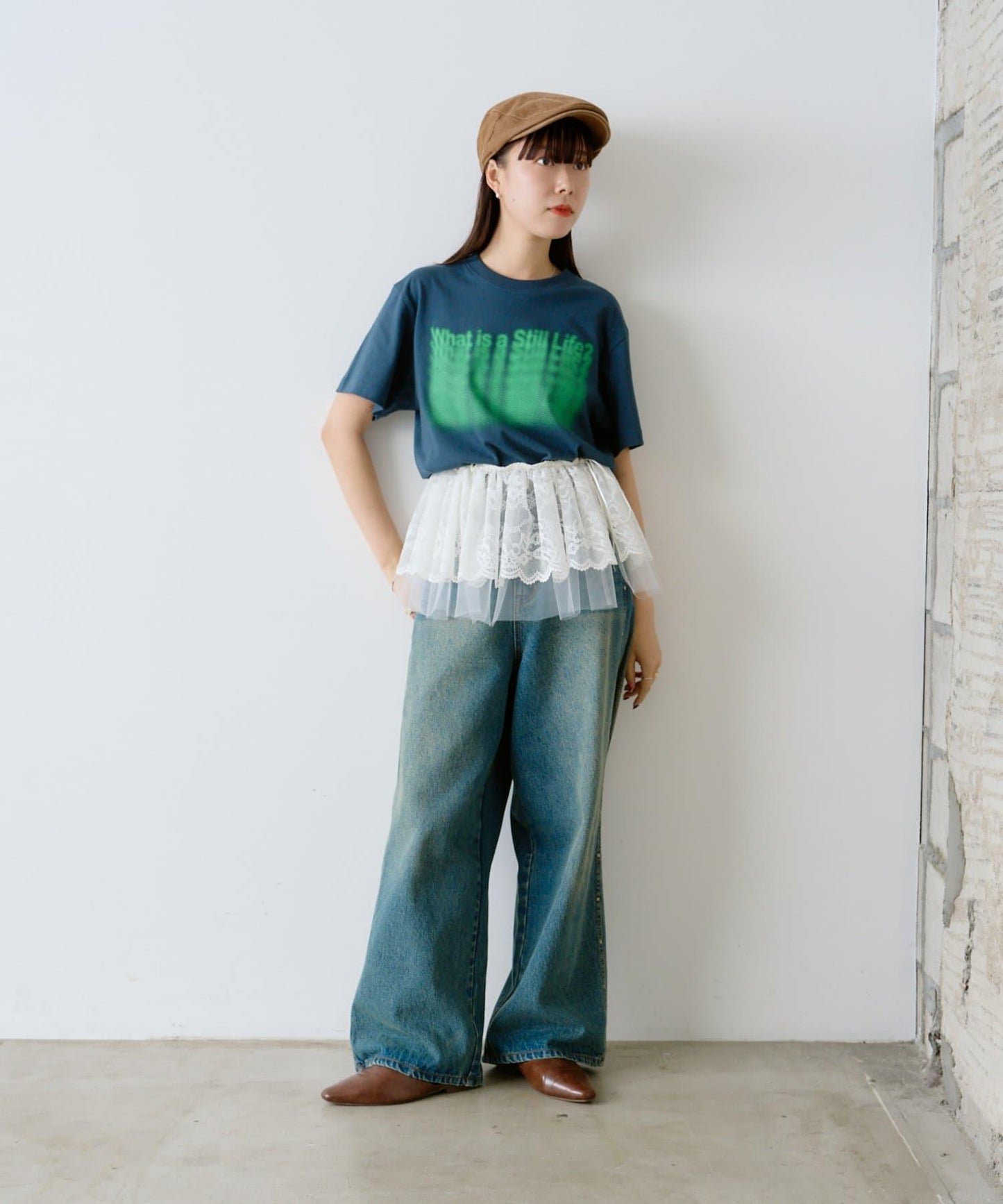 【WHIMSIC/2尺寸】幻影絲網印花T-shirt