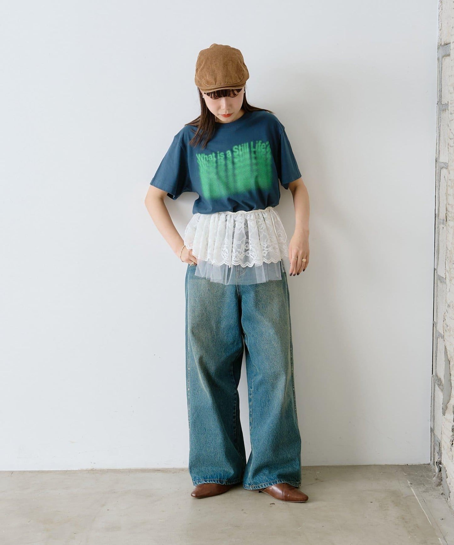 【WHIMSIC/2尺寸】幻影絲網印花T-shirt