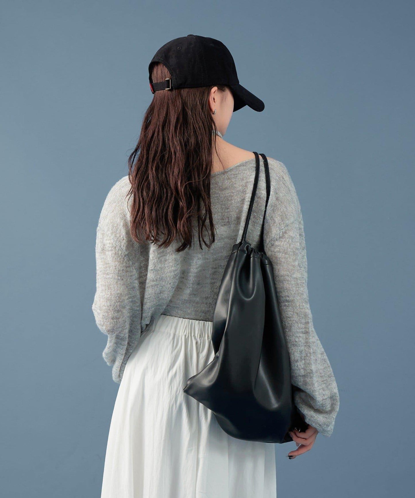 混色透明針織衫