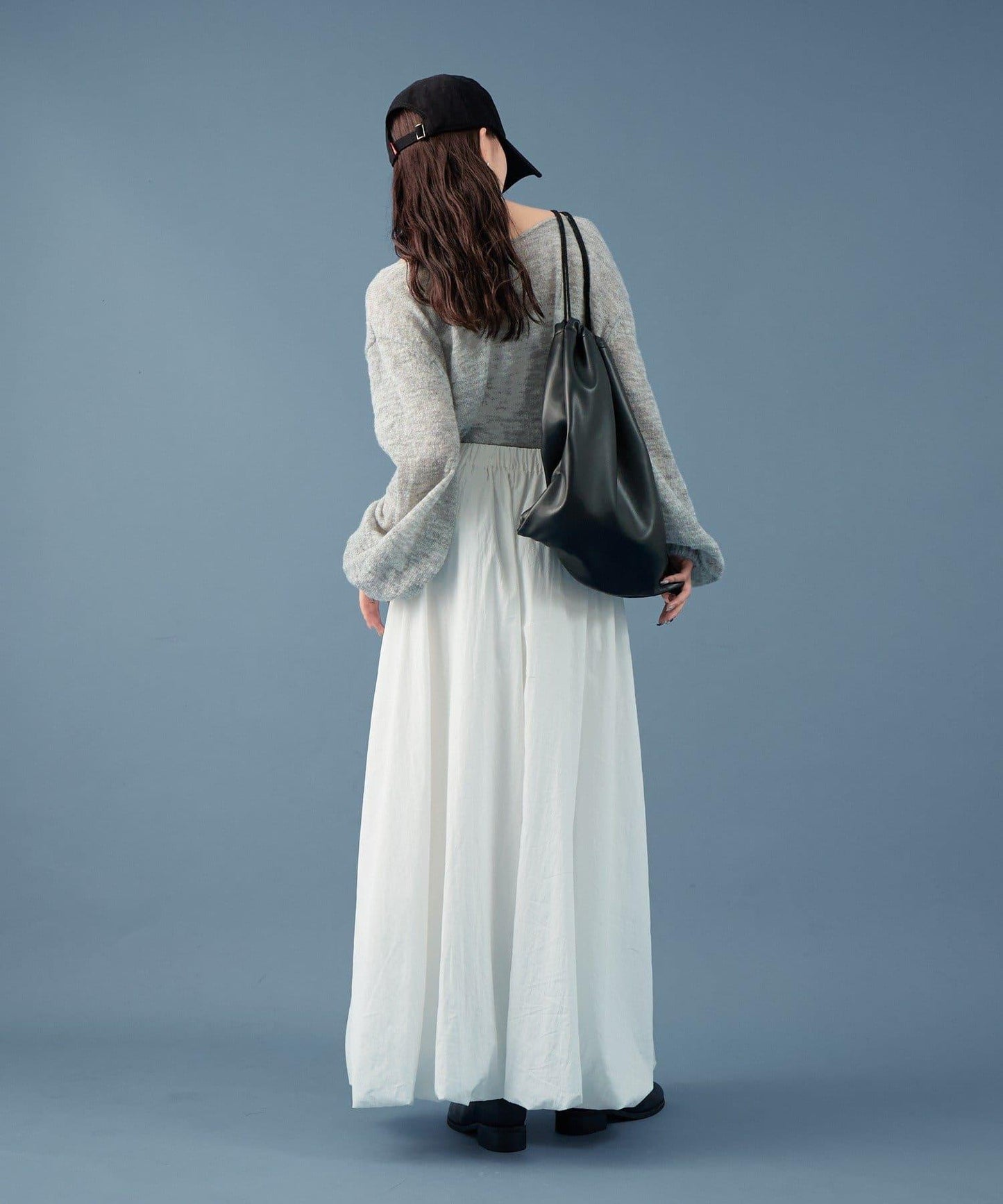 混色透明針織衫