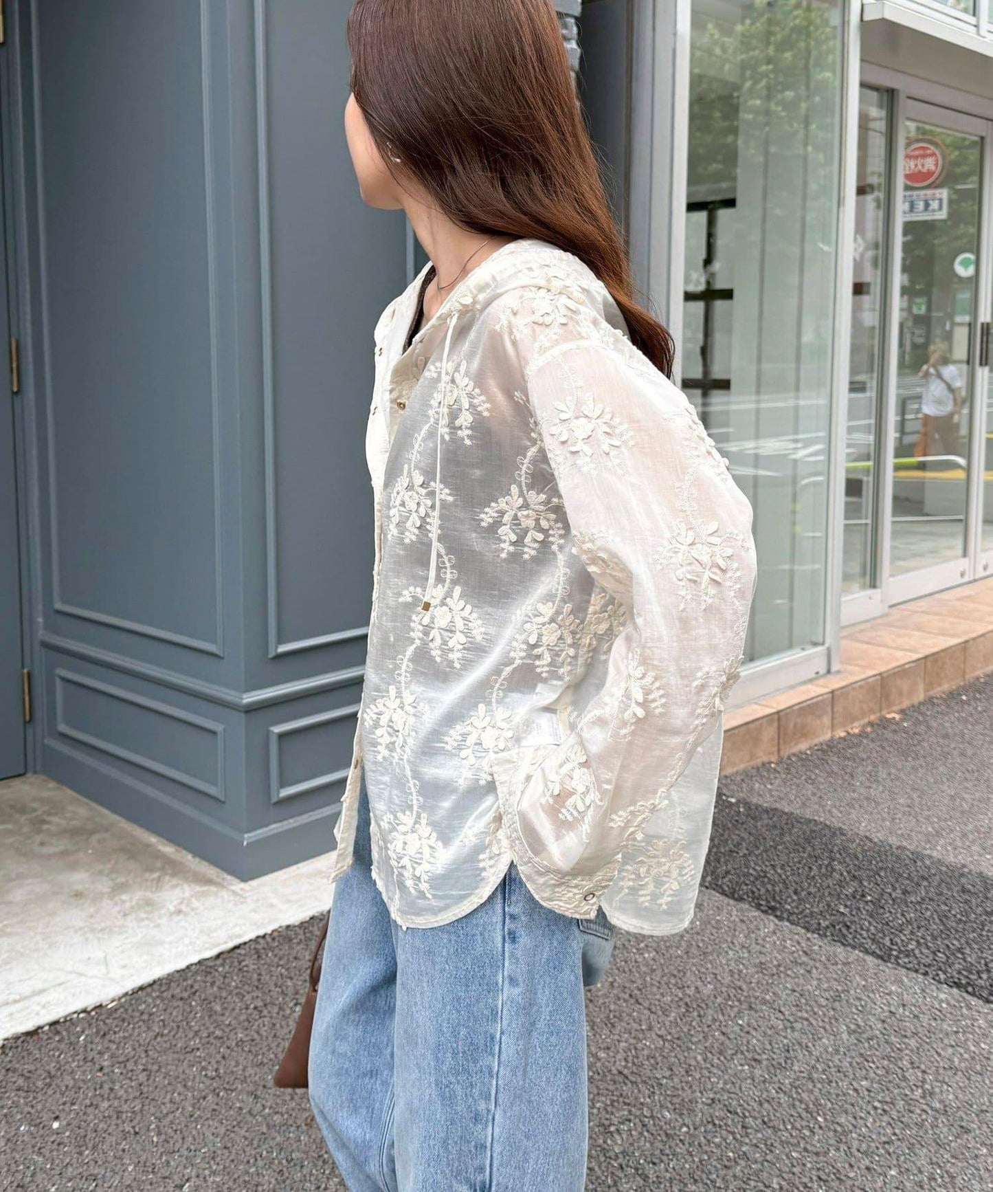 3D刺繡連帽襯衫