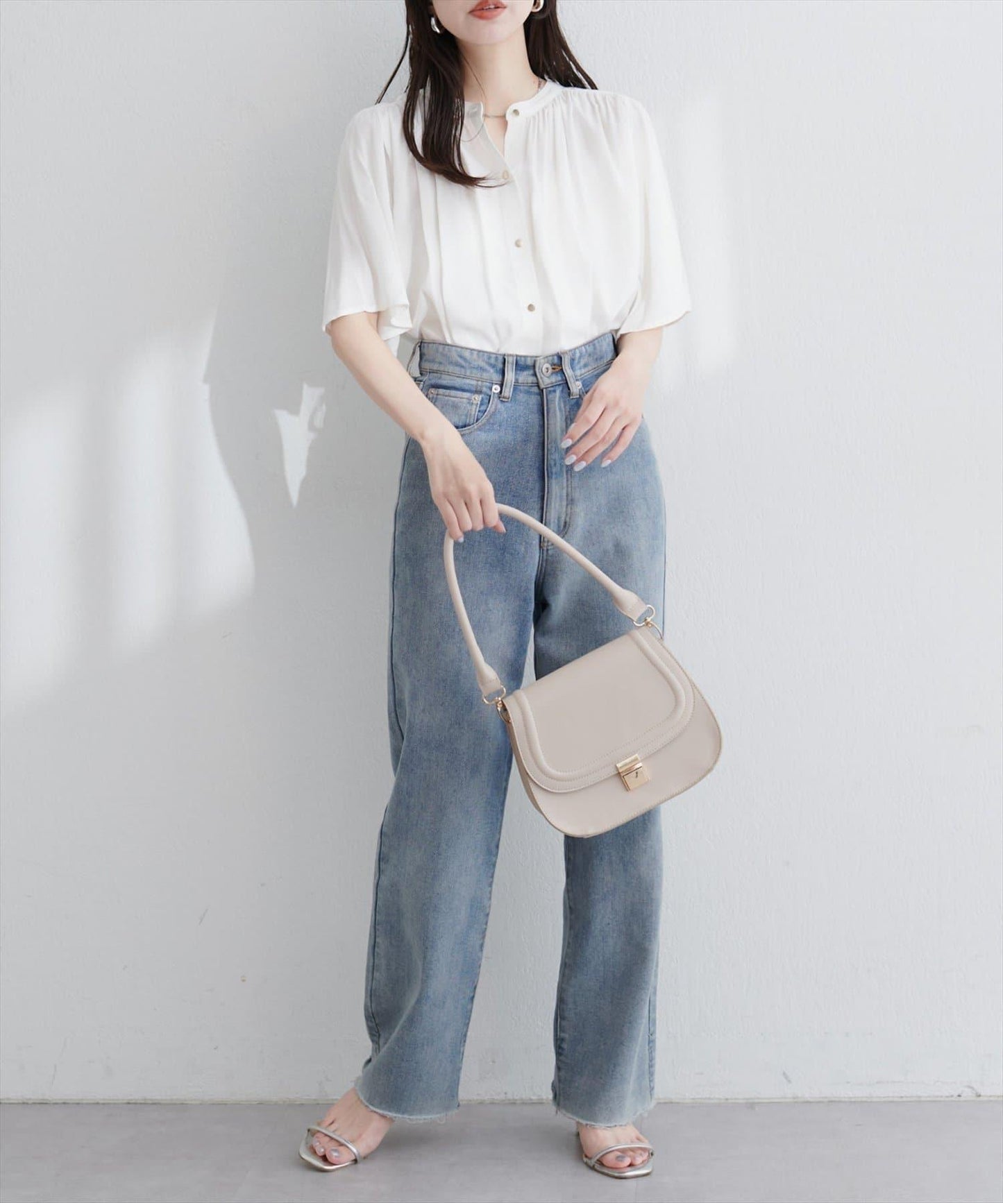 【限定】麻混闊袖襯衫