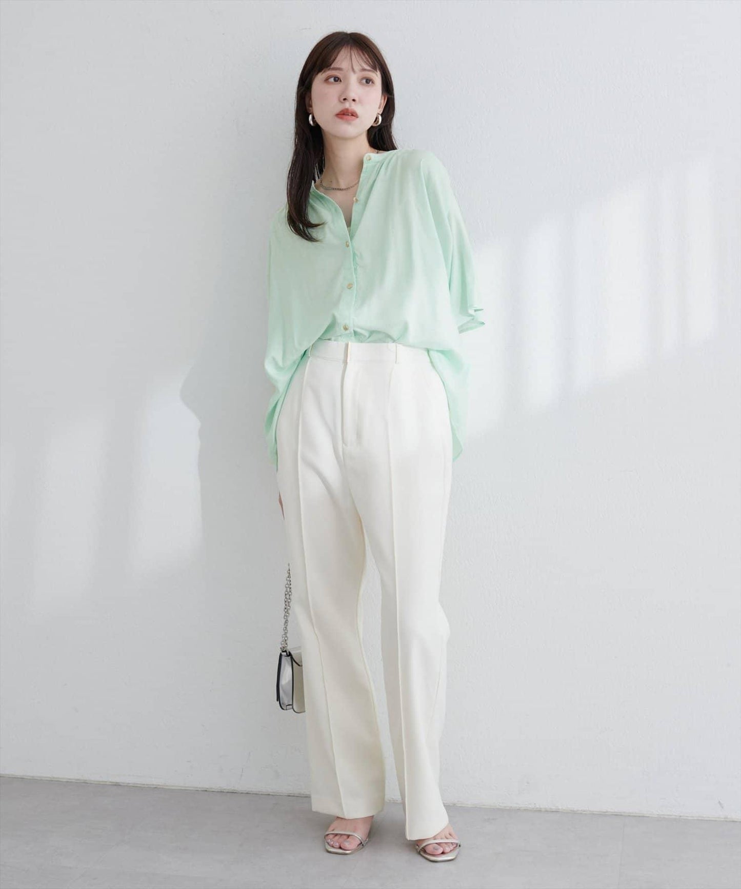 【限定】麻混闊袖襯衫