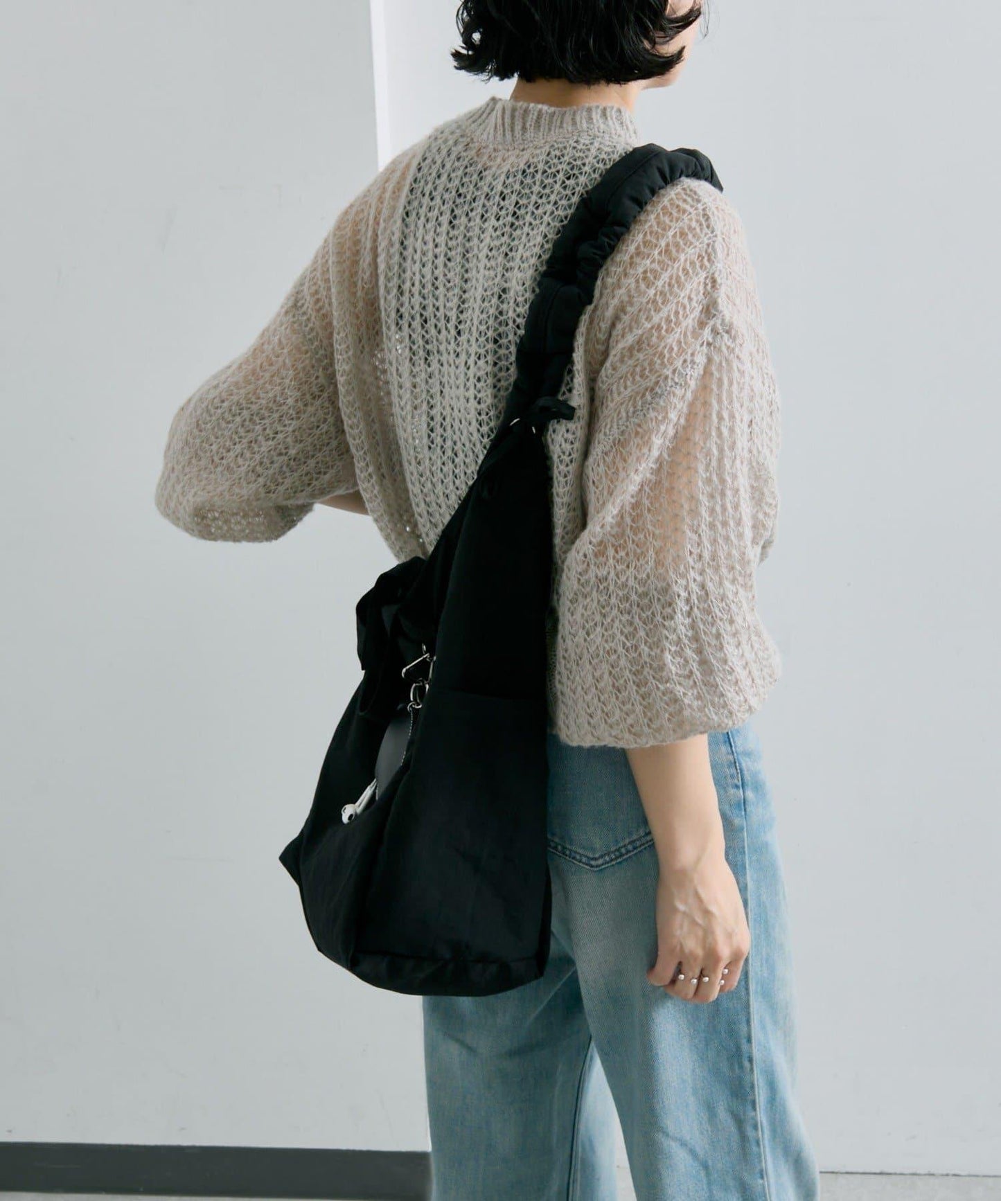 《超輕量340g/A4尺寸適配》布料2WAY雙肩包L