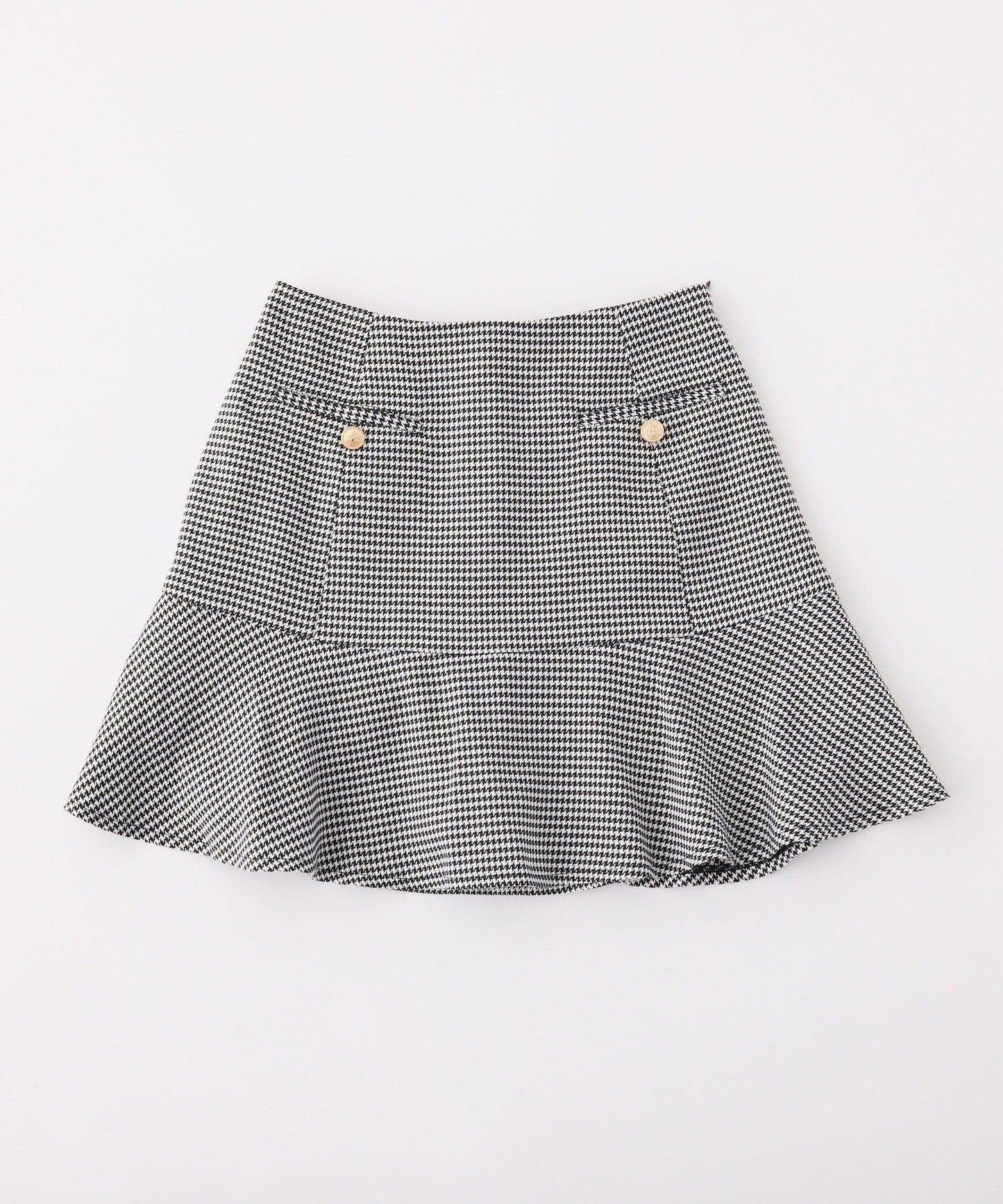 低腰喇叭迷你裙