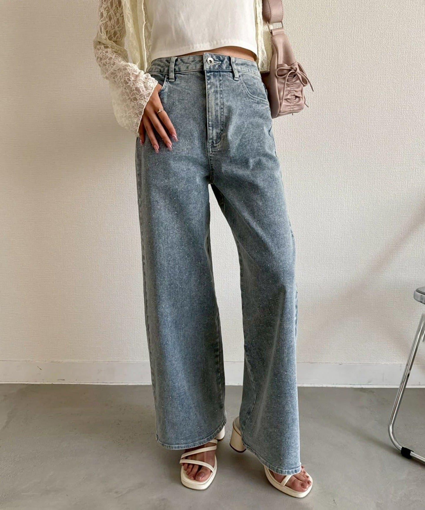 《S・M尺碼展開》寬鬆牛仔褲