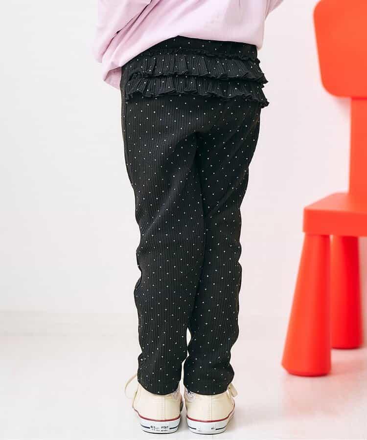 後褶邊緊身褲/7天風格褲 10分褲