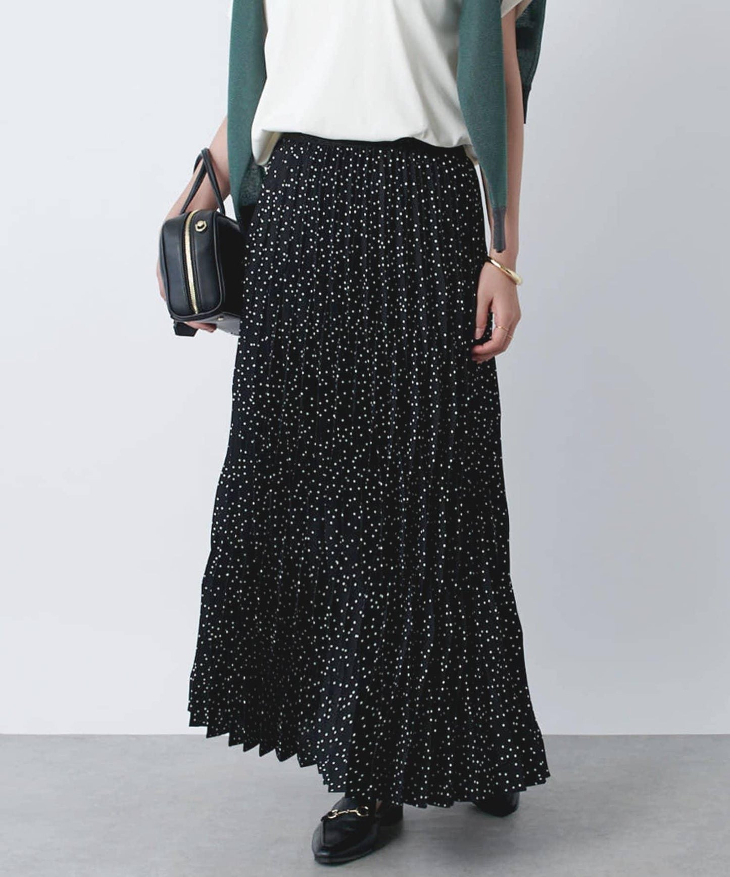 《腰部全鬆緊設計·優雅顯瘦◎》褶皺半身裙