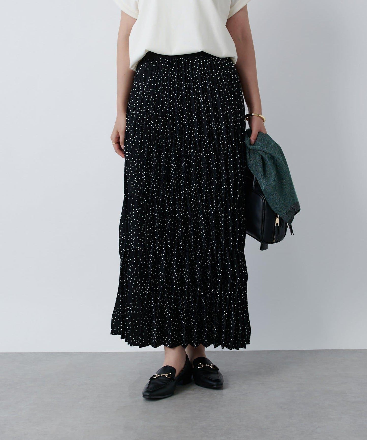 《腰部全鬆緊設計·優雅顯瘦◎》褶皺半身裙