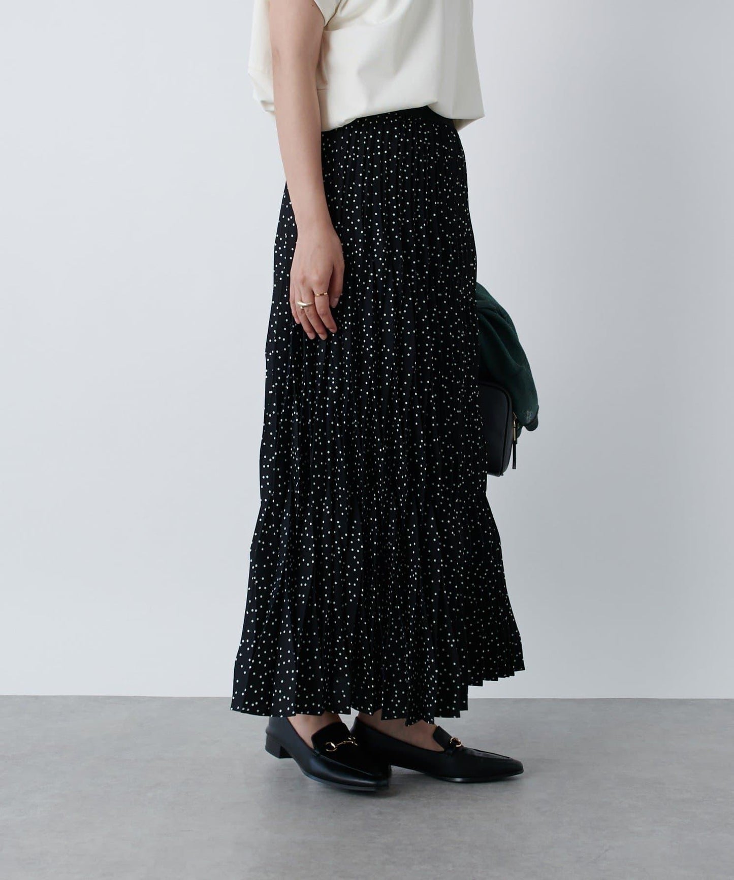 《腰部全鬆緊設計·優雅顯瘦◎》褶皺半身裙