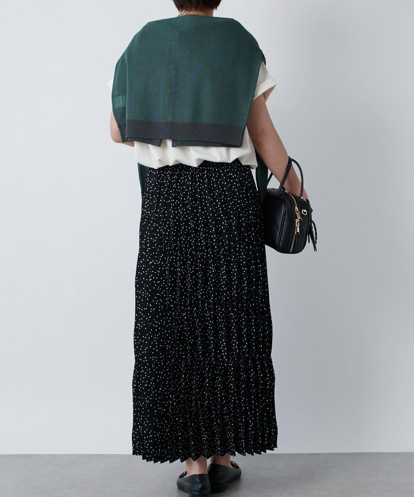 《腰部全鬆緊設計·優雅顯瘦◎》褶皺半身裙