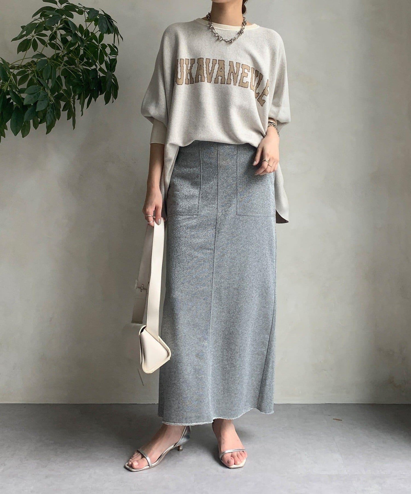 【限定】閃光內毛緊身裙