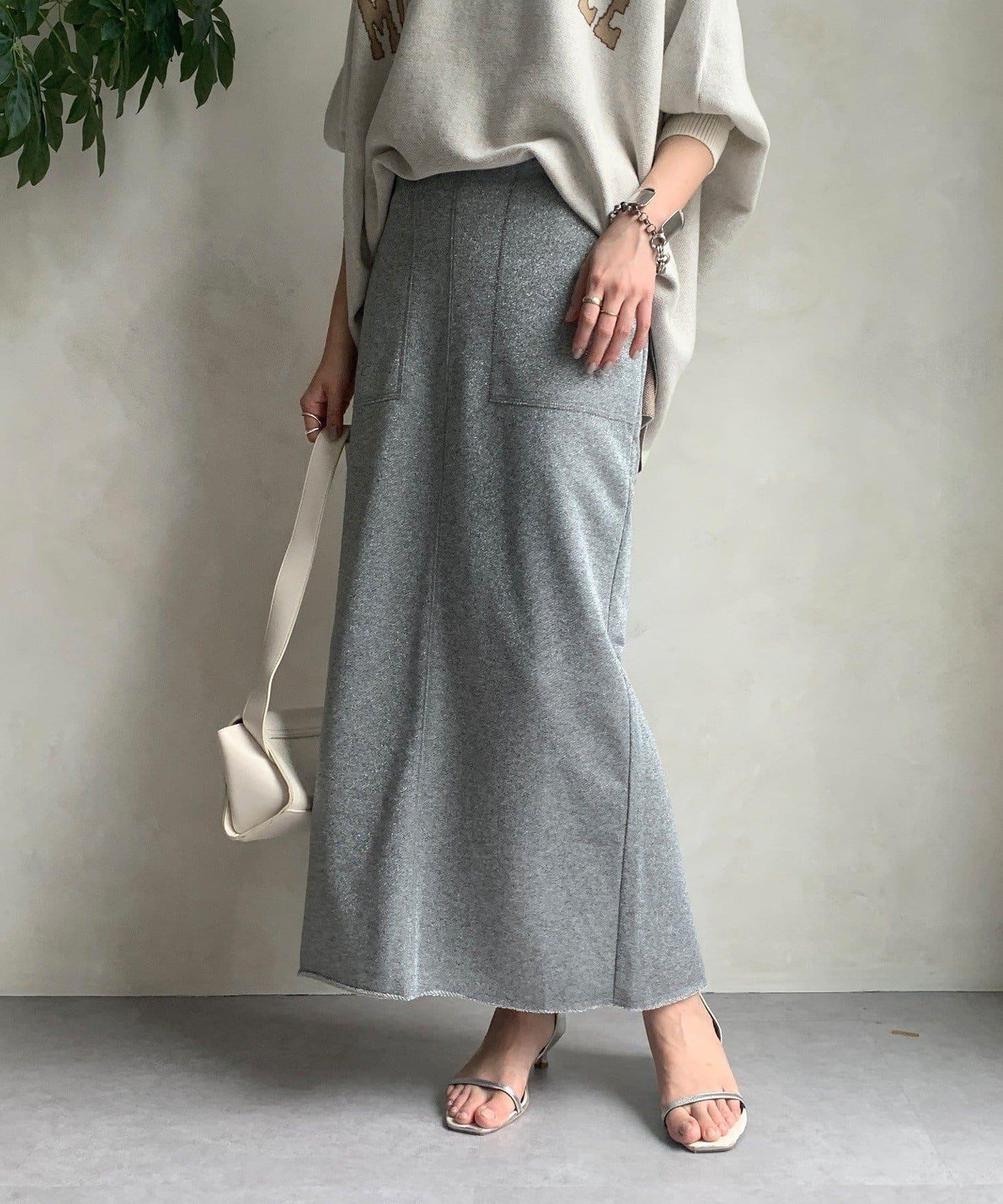 【限定】閃光內毛緊身裙