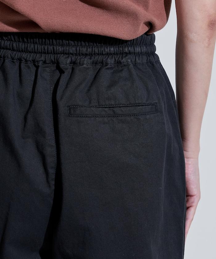 斜紋織物寬鬆直筒褲<可搭配套裝>