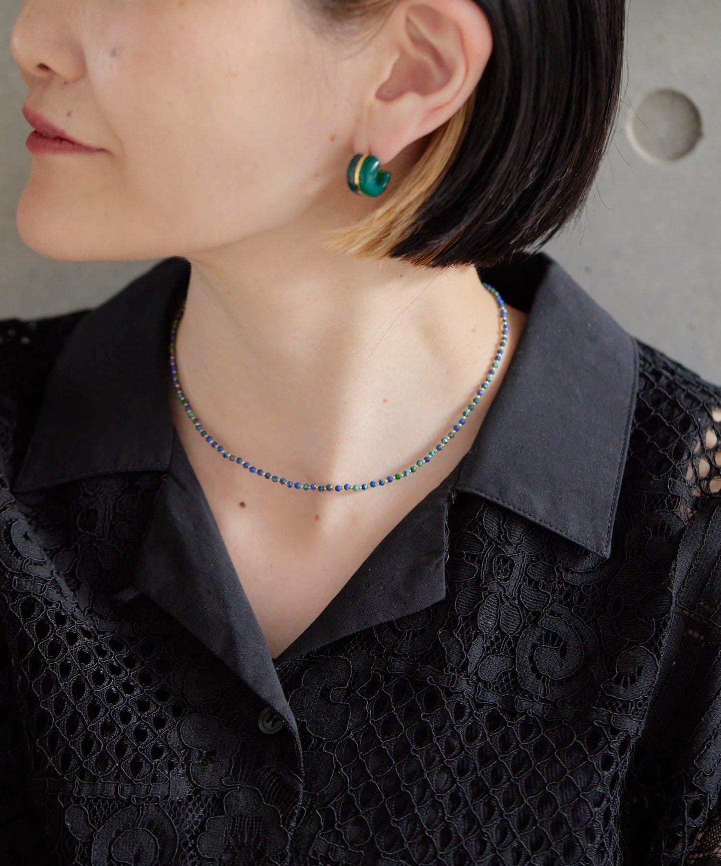 《925銀材質》彩色圓環耳環