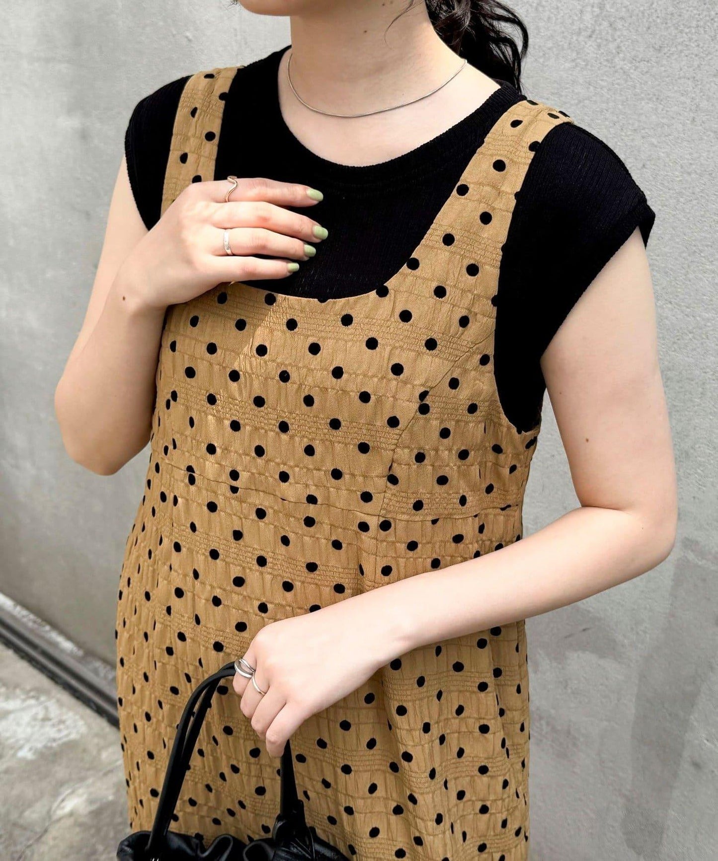 圓點印花3WAY連衣裙