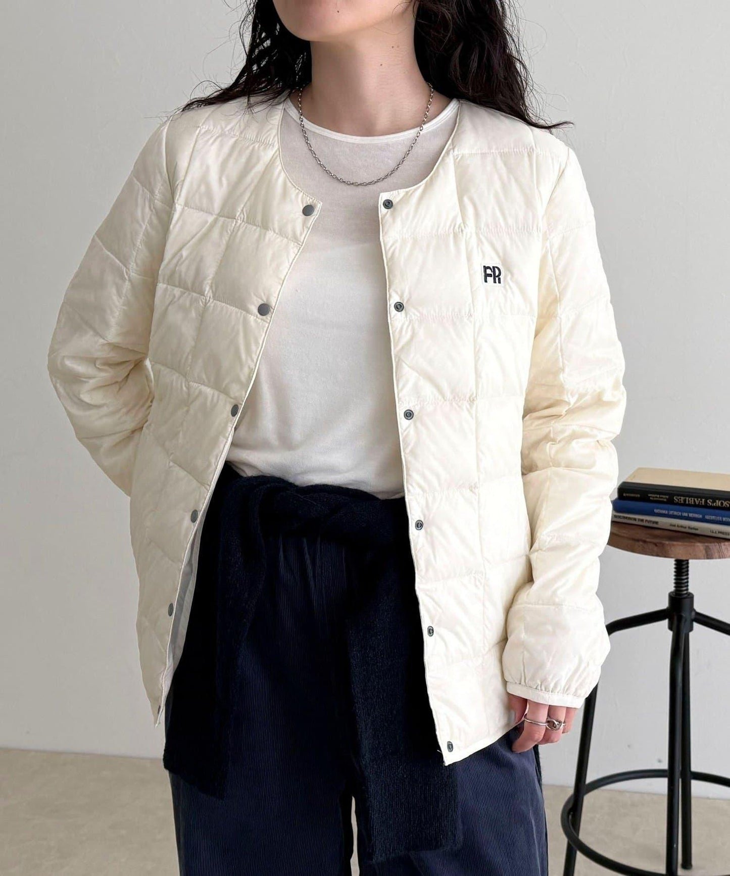【TAION/泰恩】圓領紐扣羽絨服