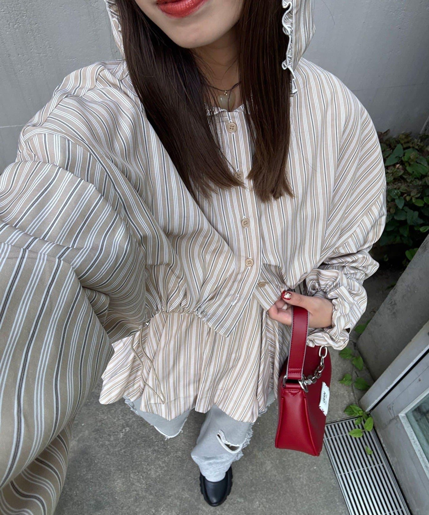 3件套襯衫短外套連帽衫