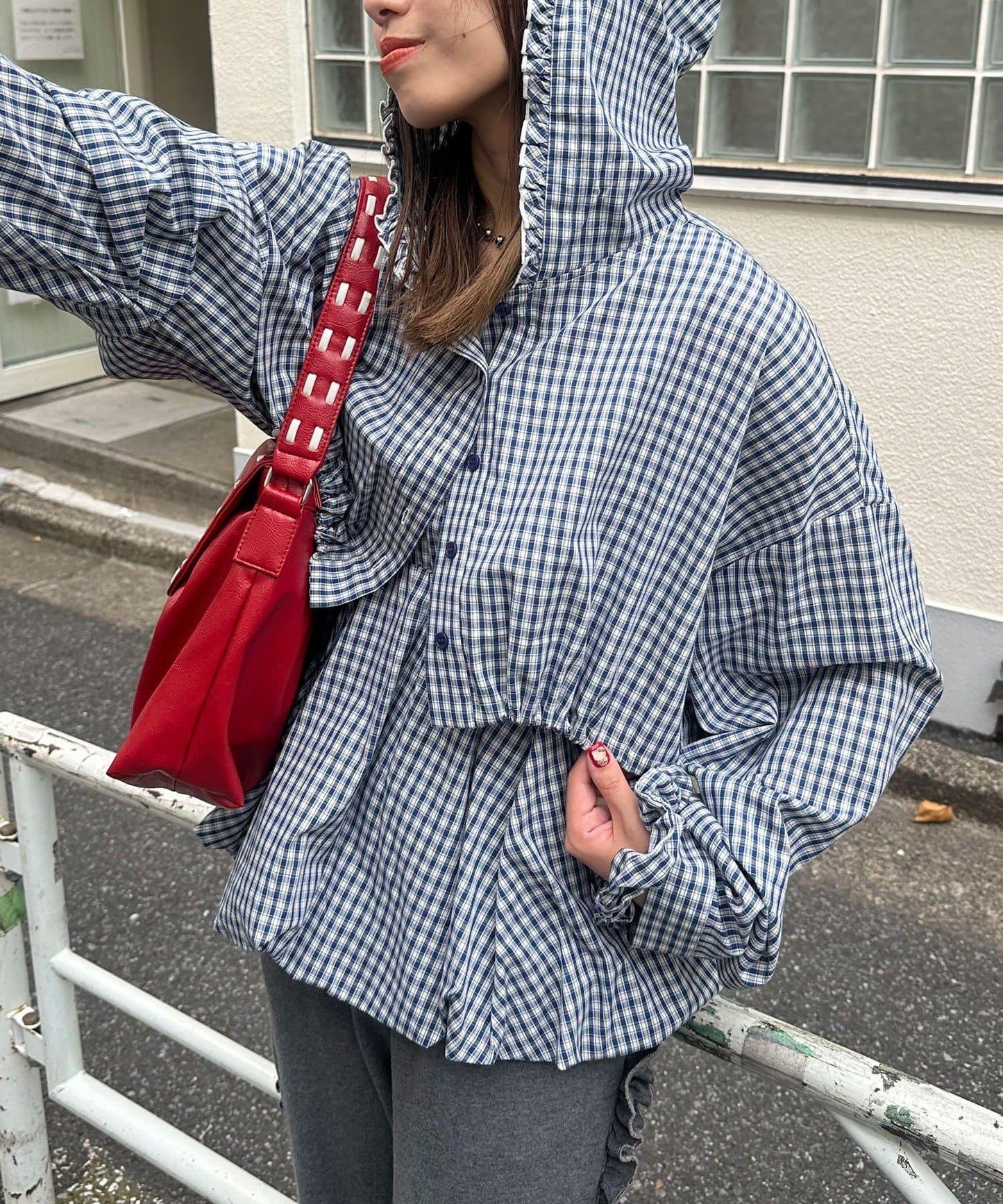 3件套襯衫短外套連帽衫