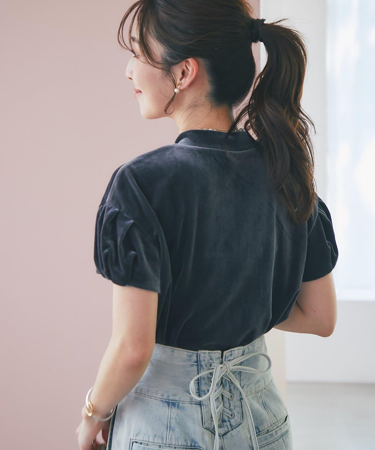 絨面鬱金香上衣