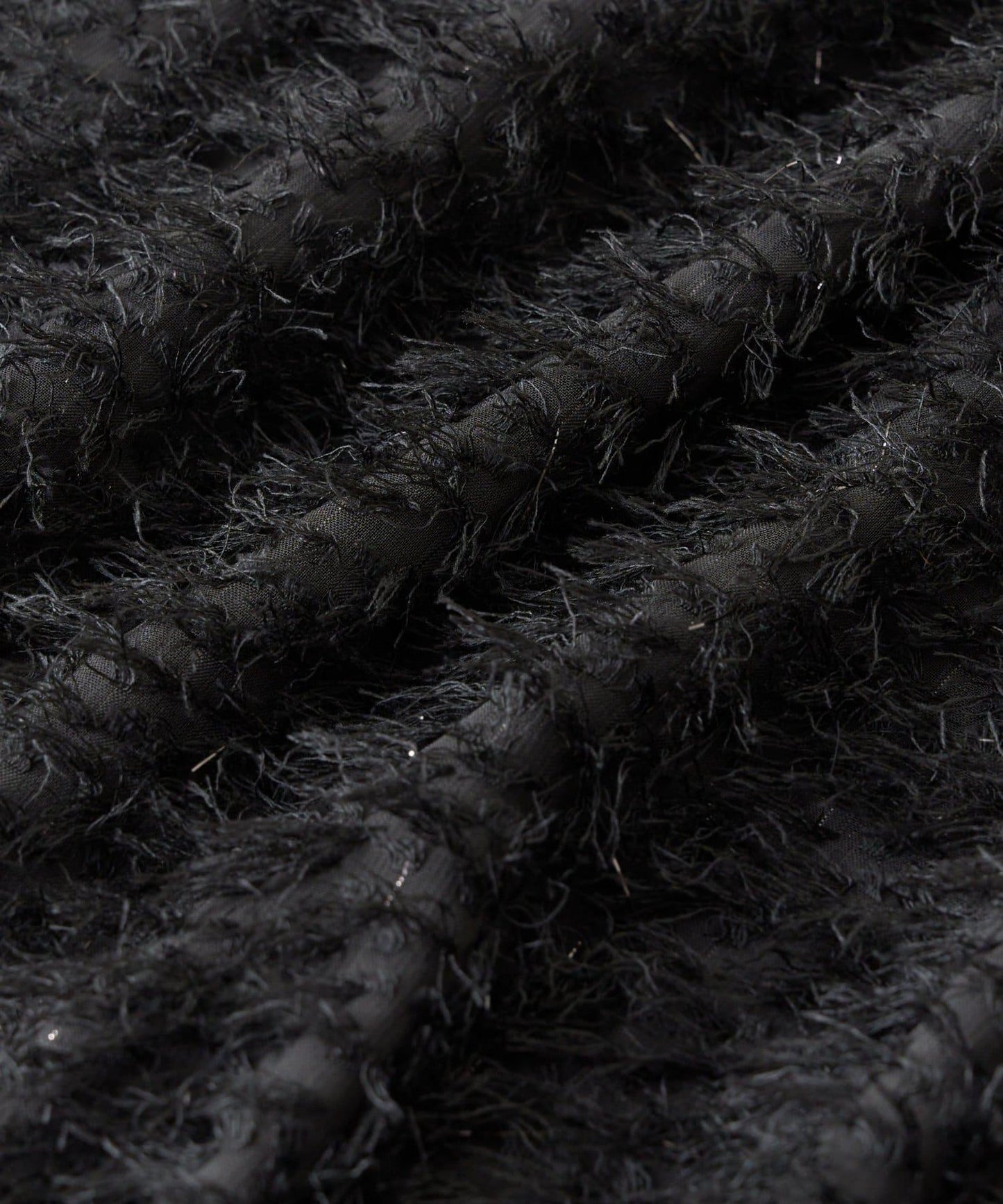 羽毛提花荷葉邊領襯衫