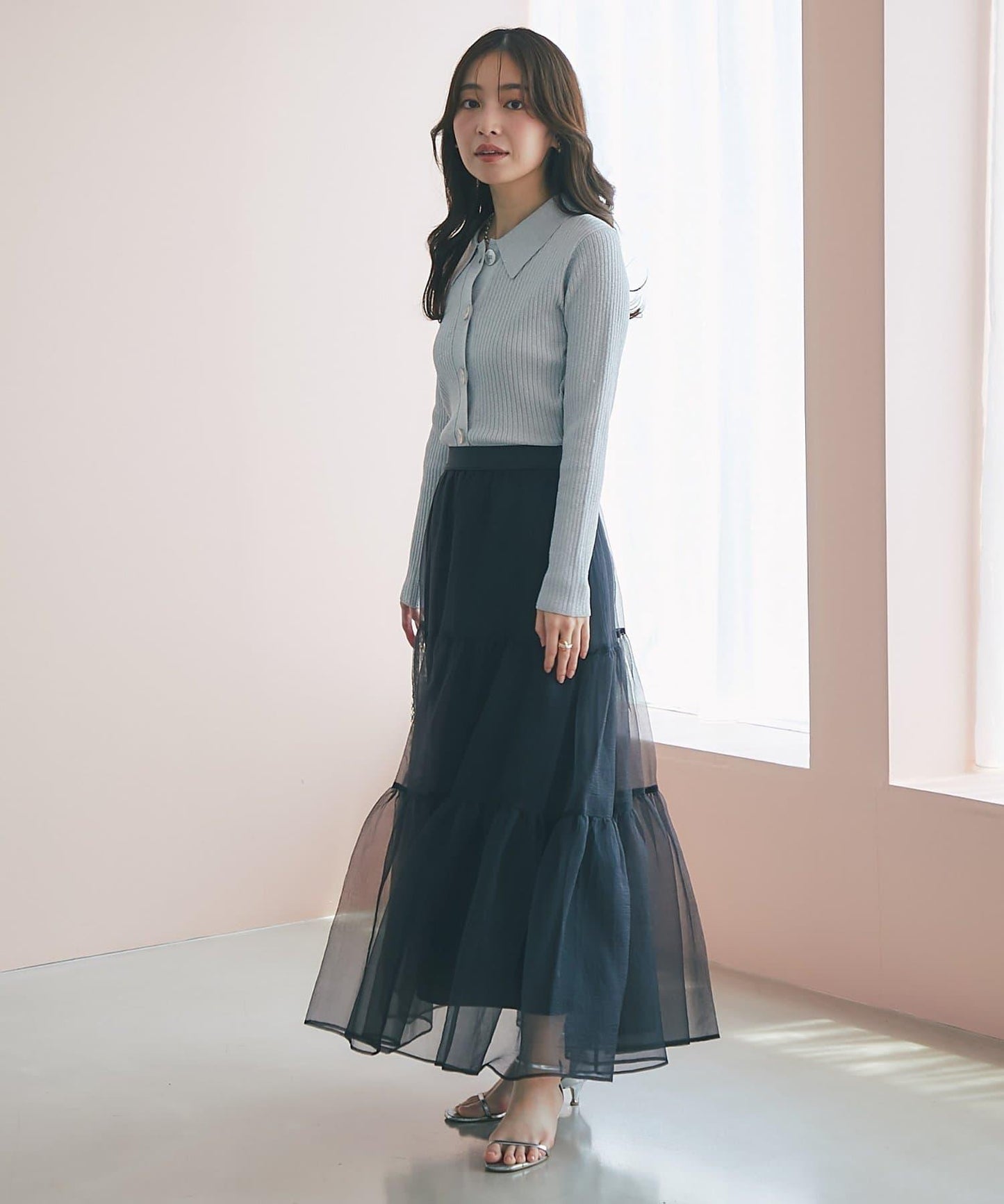 【好評款再版!】透明紗織層疊裙