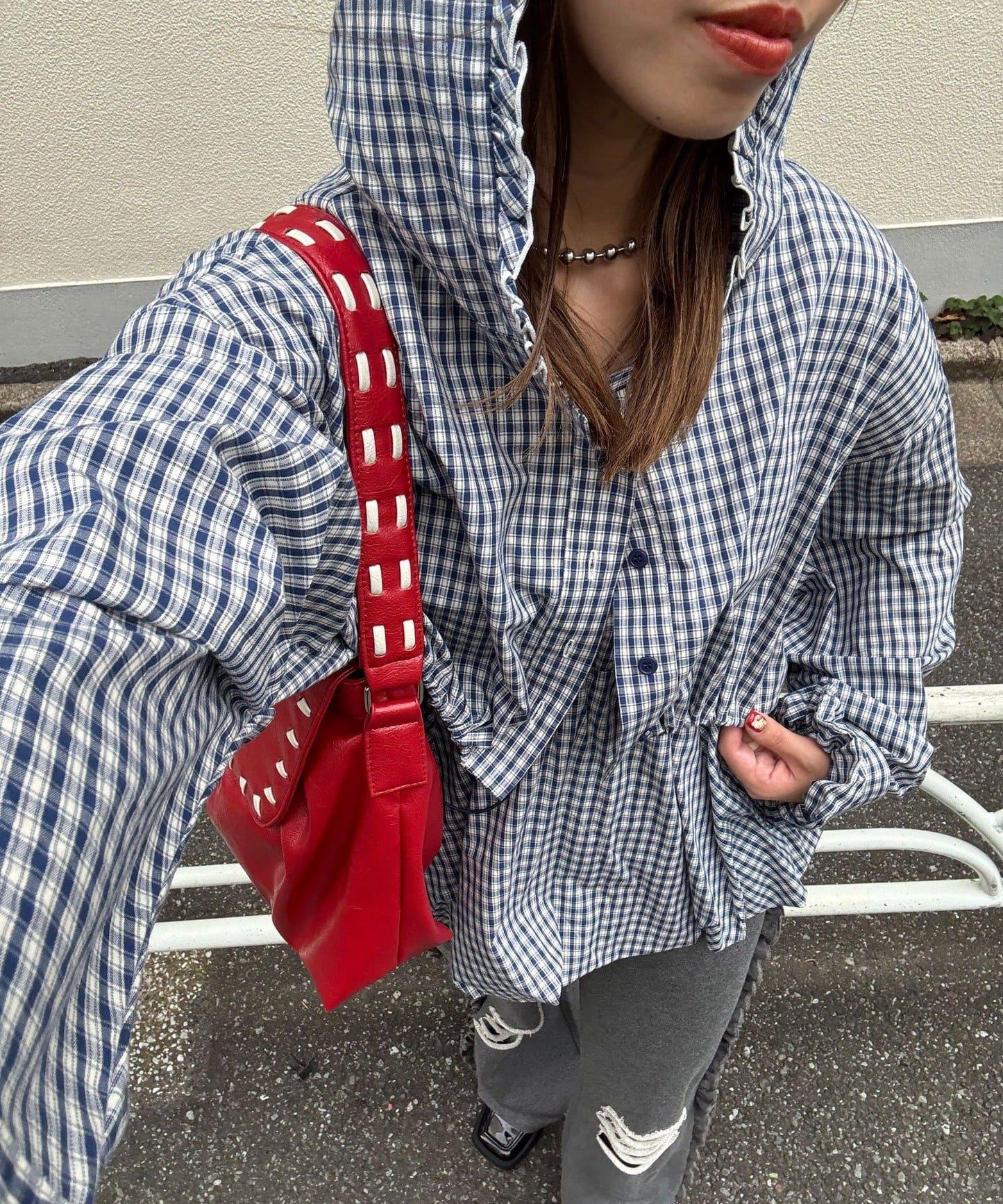 3件套襯衫短外套連帽衫