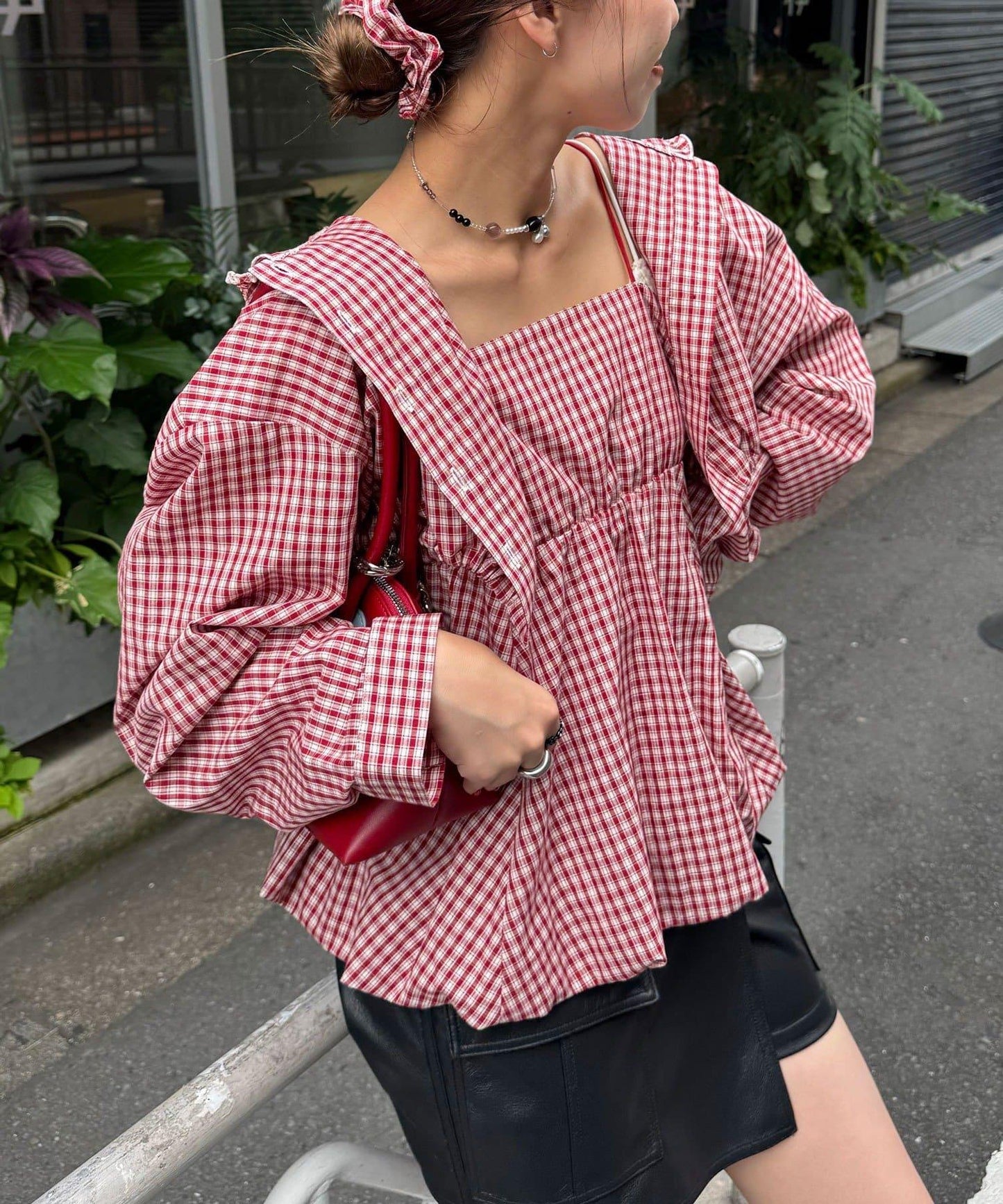 3件套襯衫短外套連帽衫